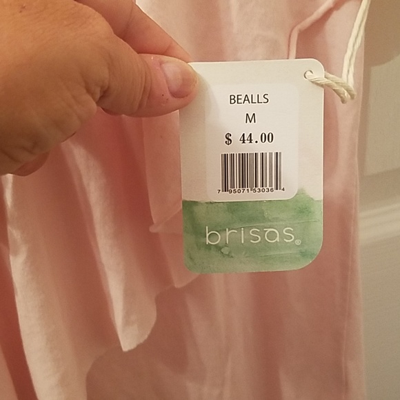 BRISAS  Ruffle Front Butter Soft Pink Top Size XL NEW - Picture 9 of 9